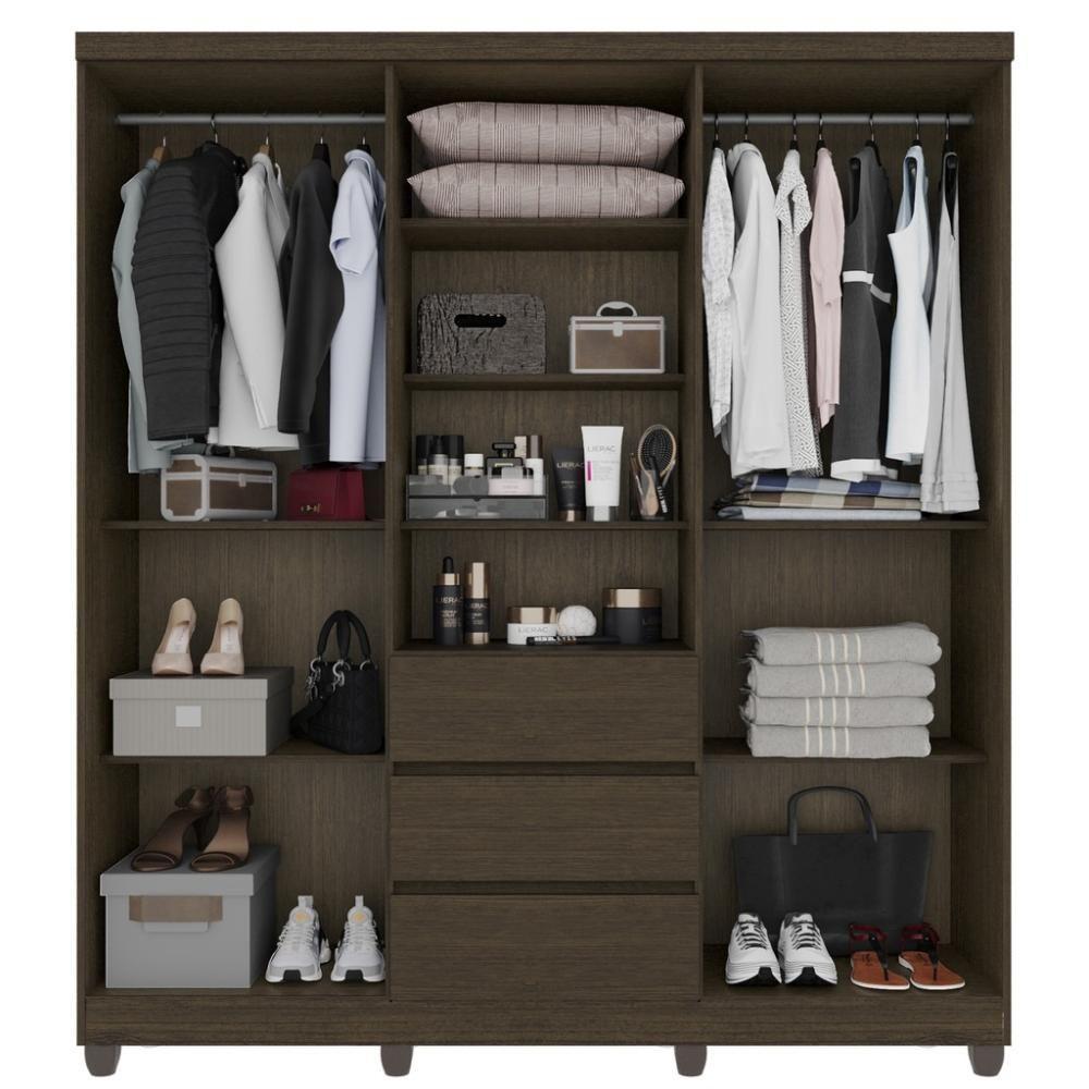 Guarda-roupa De Casal Giga 5 Portas 3 Gavetas - 8