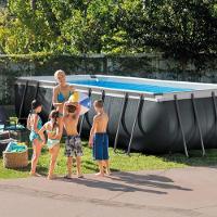 Piscina Estrutural Retangular 17.203 Litros Xtr Completa Com Filtro 220v E Acessórios - Intex - 2