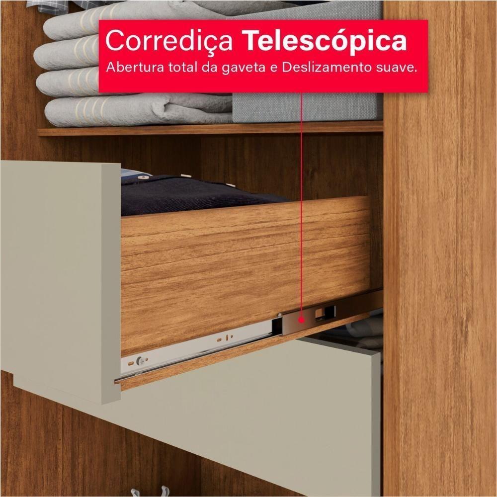 Guarda-roupa De Casal Giga 5 Portas 3 Gavetas - 7