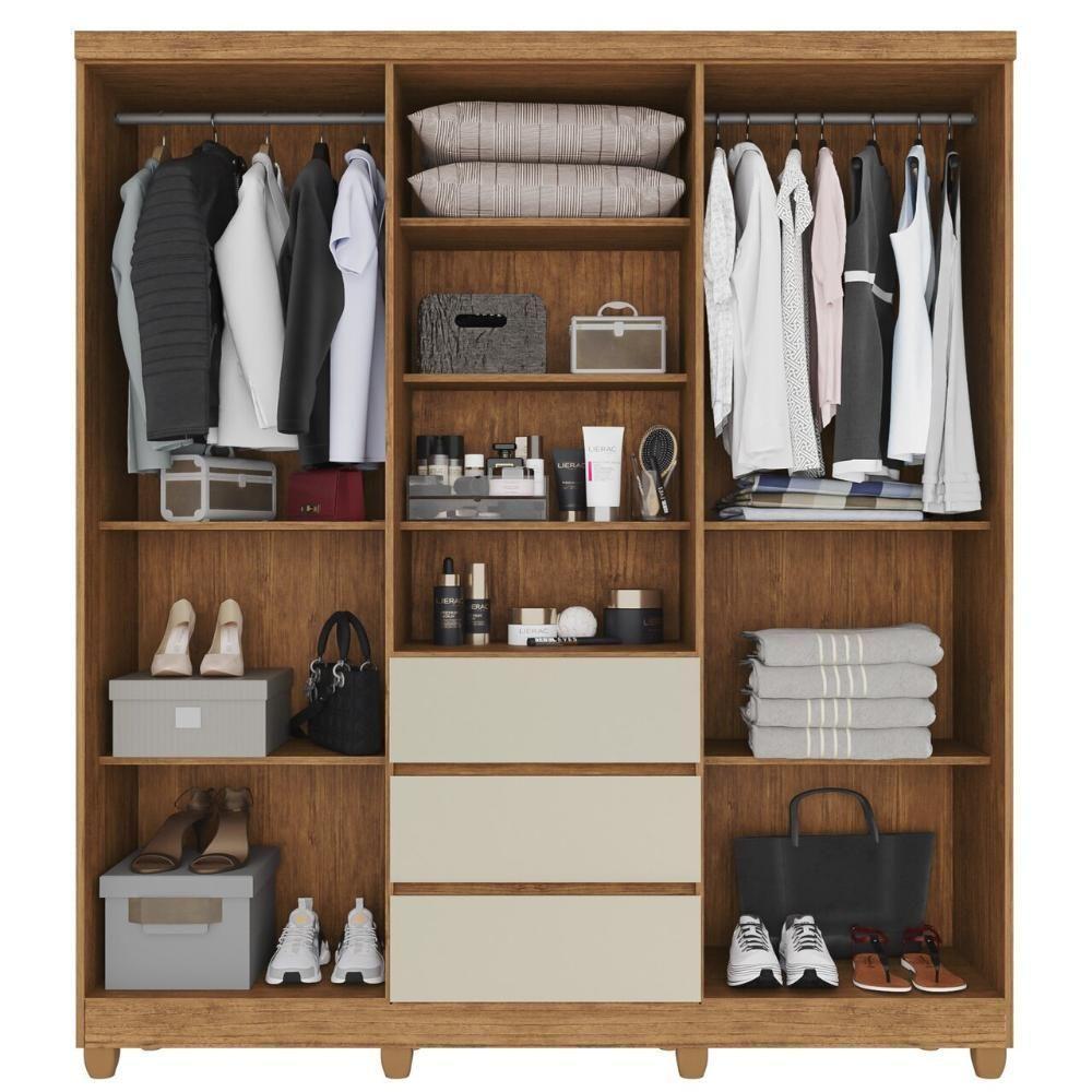 Guarda-roupa De Casal Giga 5 Portas 3 Gavetas - 8