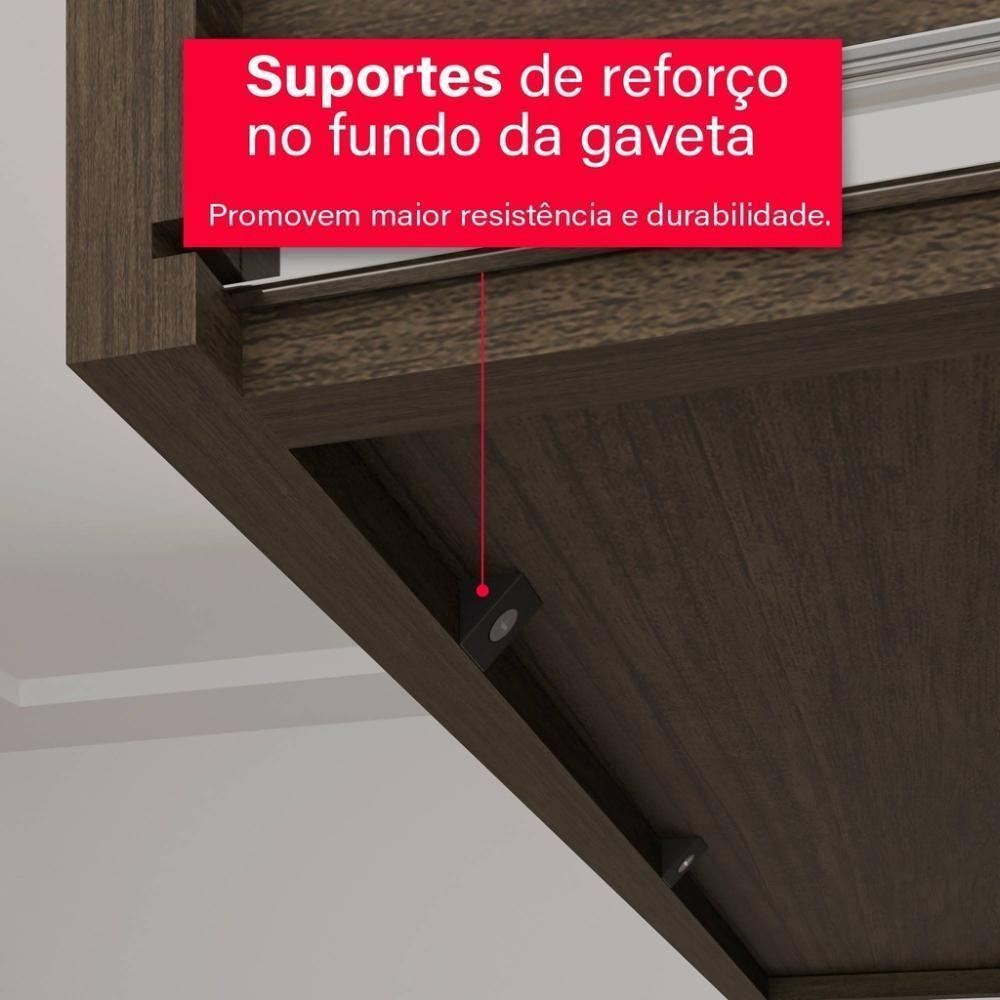 Guarda-roupa De Casal 100% Mdf 8 Portas 4 Gavetas Itália Com Espelho - 7