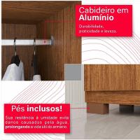 Guarda-roupa De Casal 100% Mdf 8 Portas 4 Gavetas Itália - 5