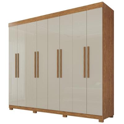 Guarda-roupa De Casal 100% Mdf 8 Portas 4 Gavetas Itália