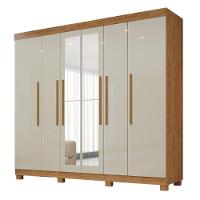 Guarda-roupa De Casal 100% Mdf 6 Portas 4 Gavetas Inglaterra Com Espelho - 1