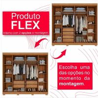 Guarda-roupa De Casal 100% Mdf 6 Portas 4 Gavetas Inglaterra Com Espelho - 8