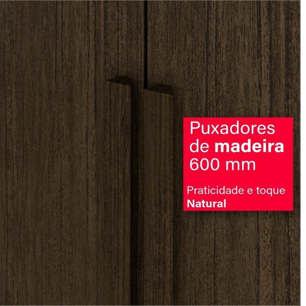 Guarda-roupa De Casal 100% Mdf 6 Portas 4 Gavetas Inglaterra Com Espelho - 4