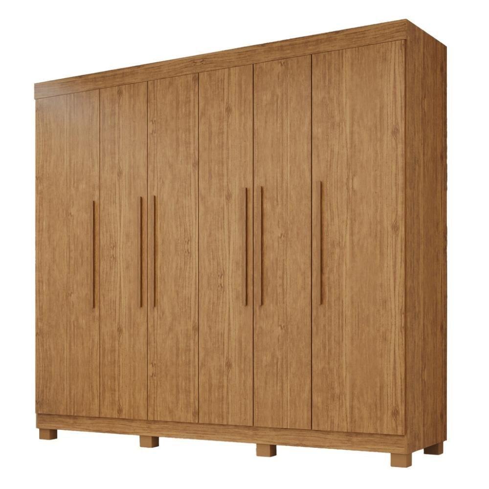 Guarda-roupa De Casal 100% Mdf 6 Portas 4 Gavetas Inglaterra - 1