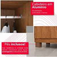 Guarda-roupa De Casal 100% Mdf 6 Portas 4 Gavetas Inglaterra - 5