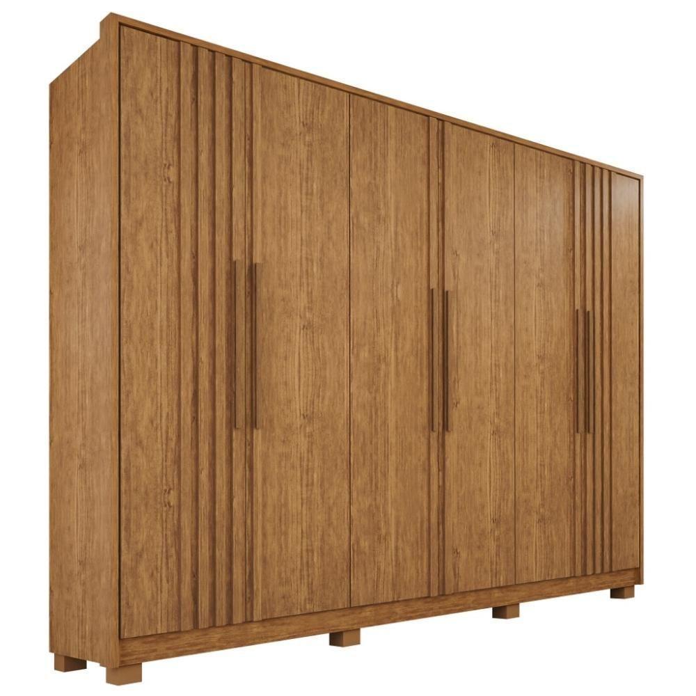 Guarda-roupa Casal 100% Mdf 6 Portas E 6 Gavetas Premium Ripado - 1