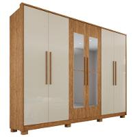 Guarda-roupa Casal 100% Mdf 6 Portas E 6 Gavetas Premium Com Espelho - 1