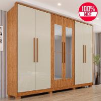 Guarda-roupa Casal 100% Mdf 6 Portas E 6 Gavetas Premium Com Espelho - 2