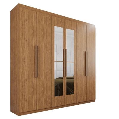 Guarda-roupa Casal 100% Mdf 6 Portas E 4 Gavetas Istambul Com Espelho