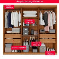 Guarda-roupa Casal 100% Mdf 6 Portas E 4 Gavetas Istambul - 8
