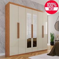 Guarda-roupa Casal 100% Mdf 6 Portas E 4 Gavetas Istambul Com Espelho - 2
