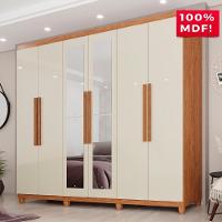 Guarda-roupa Casal 100% Mdf 6 Portas E 4 Gavetas Espanha Com Espelho - 2