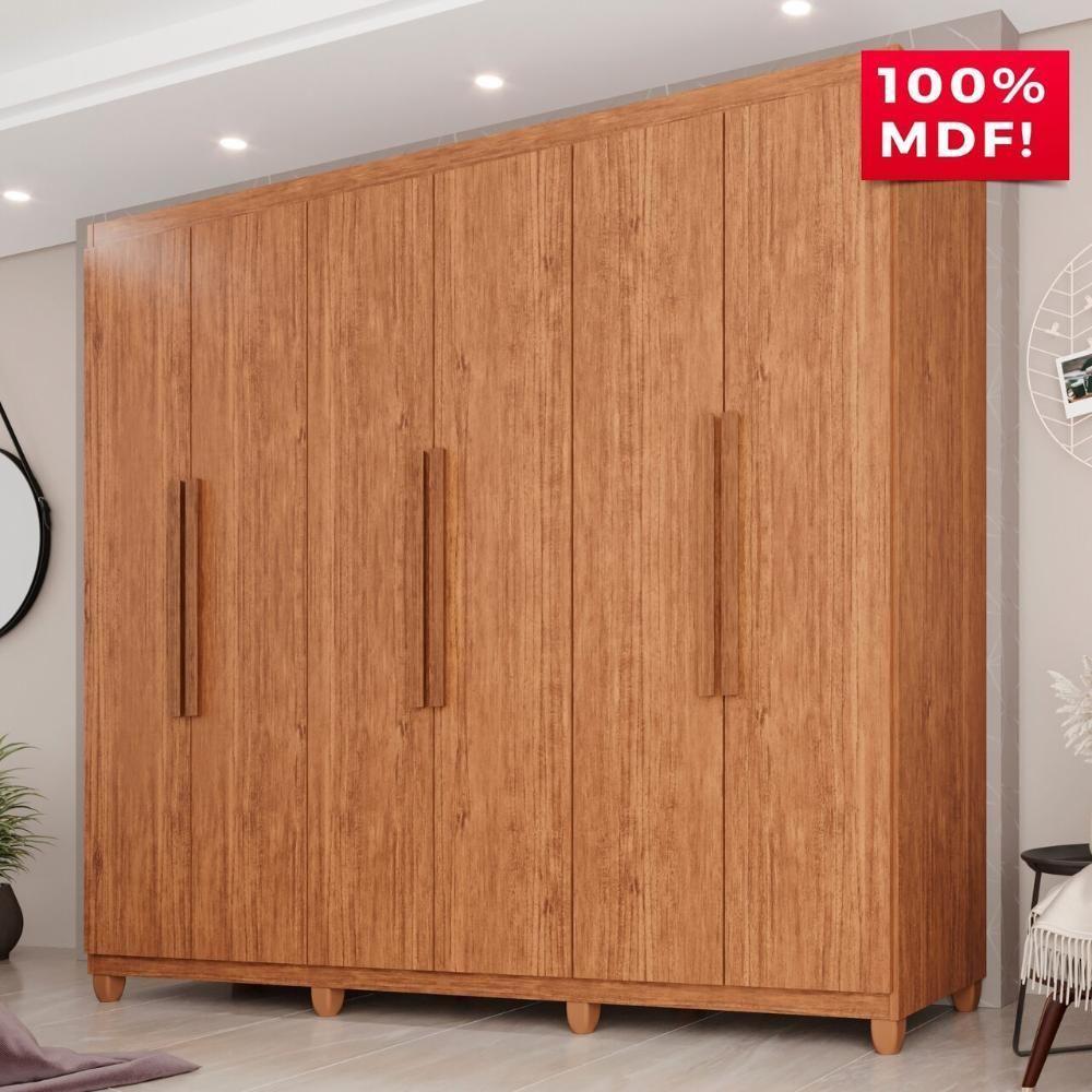Guarda-roupa Casal 100% Mdf 6 Portas E 4 Gavetas Espanha - 2
