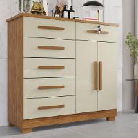 Cômoda 02 Portas 06 Gavetas E 01 Chave Itália Com Sapateira - 3