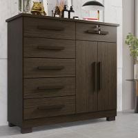 Cômoda 02 Portas 06 Gavetas E 01 Chave Itália Com Sapateira