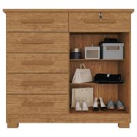 Cômoda 02 Portas 06 Gavetas E 01 Chave Itália Com Sapateira - 8