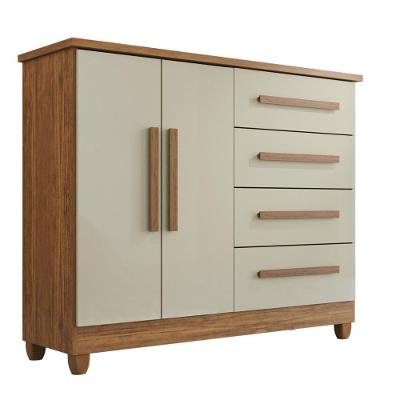 Cômoda 2 Portas 4 Gavetas Madri Plus Com Sapateira