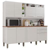 Cozinha 8 Portas 2 Gavetas Aurora Branca - 8