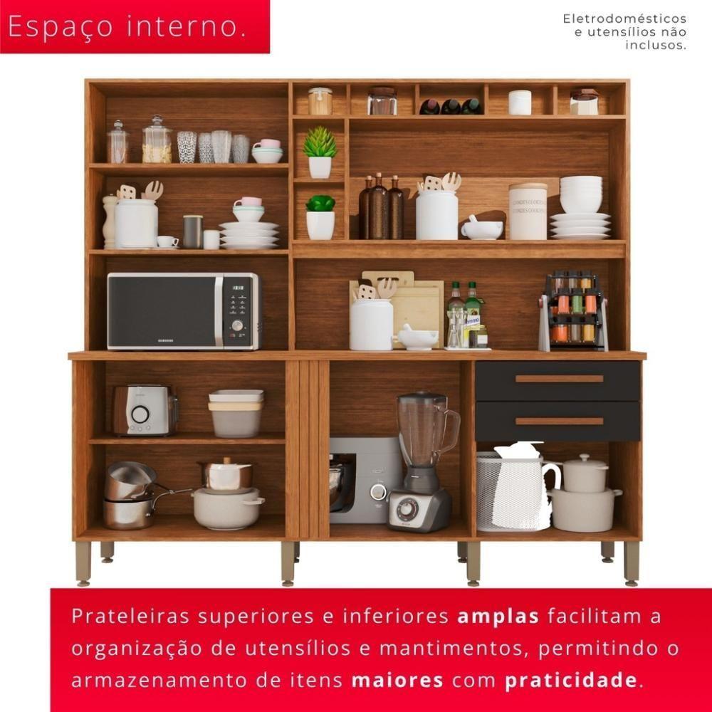 Cozinha 8 Portas 2 Gavetas Aurora - 3