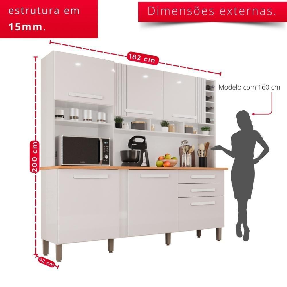 Cozinha 6 Portas 2 Gavetas Amanda - 3