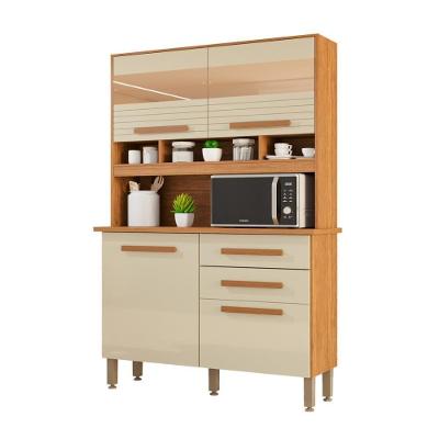 Cozinha 4 Portas 2 Gavetas Sara Frison Com Espelhos