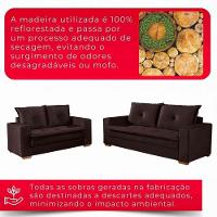 Conjunto De Sofás De 02 E 03 Lugares Unique - 3