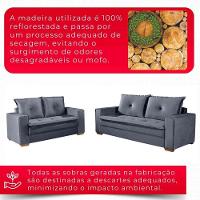 Conjunto De Sofás De 02 E 03 Lugares Unique - 10