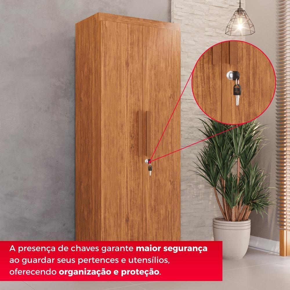Armário Multiuso Master Com Chave E Pés 175cm - 8