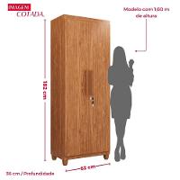 Armário Multiuso Master Com Chave E Pés 175cm - 5