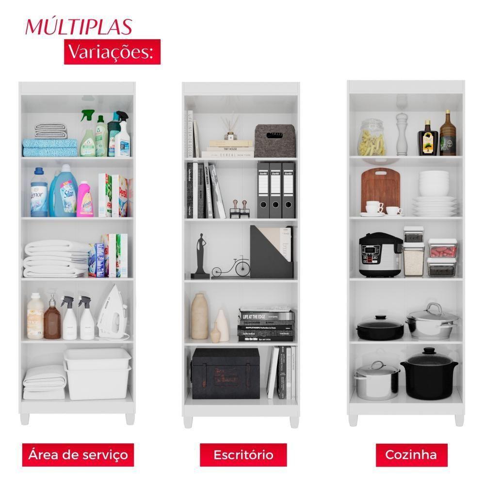 Armário Multiuso Master Com Chave E Pés 175cm - 4