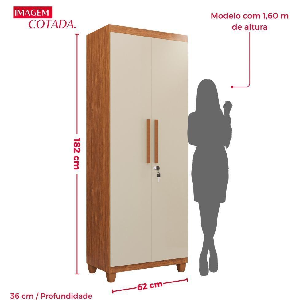 Armário Multiuso Master Com Chave E Pés 175cm - 5