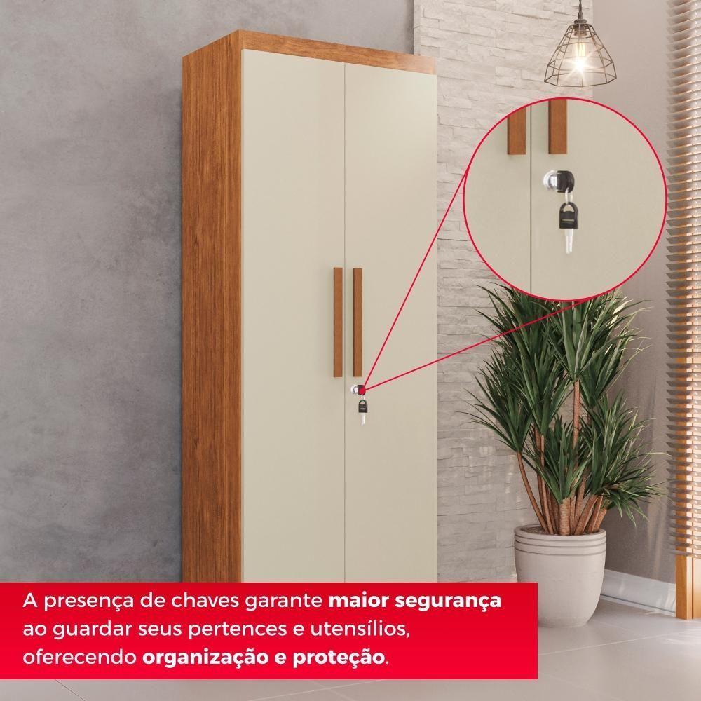 Armário Multiuso Master Com Chave E Pés 175cm - 8