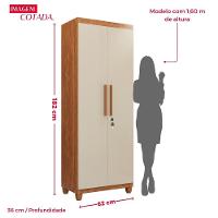 Armário Multiuso Master Com Chave E Pés 175cm - 5