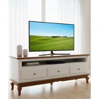 Rack 1,50 X 70 X 50 - Madeira Maciça - Móveis De Gramado - Branco-castanho - 3