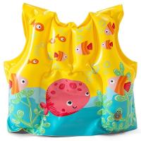 Boia Colete Infantil Peixinhos Inflável Amarelo Intex - 2