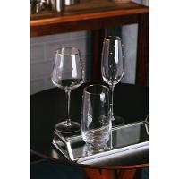 Conjunto 02 Taças Para Vinho De Vidro 350 Ml Balls Fio De Ouro Wolff - 5