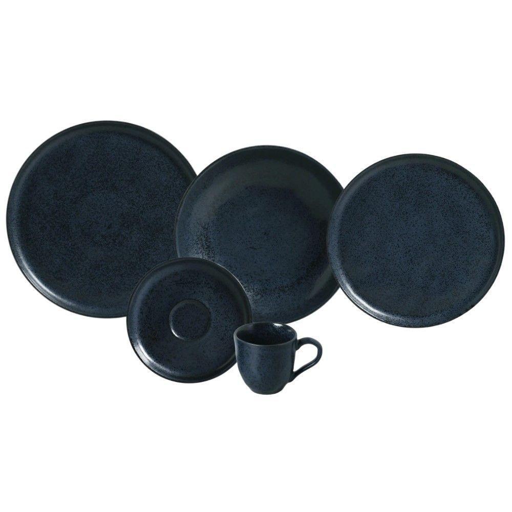 Aparelho De Jantar 20 Peças Bio Night Blue Porto Brasil - 1