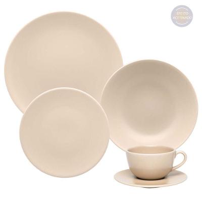 Aparelho De Jantar 20 Peças Merengue Oxford