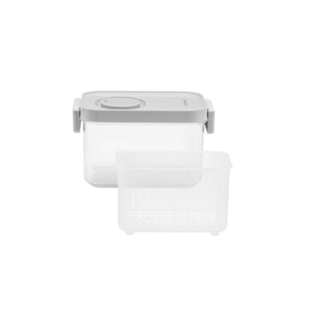 Pote Organizador De Geladeira 0,9l Organizzare Com Controle De Umidade Tramontina 61820-090 - 2