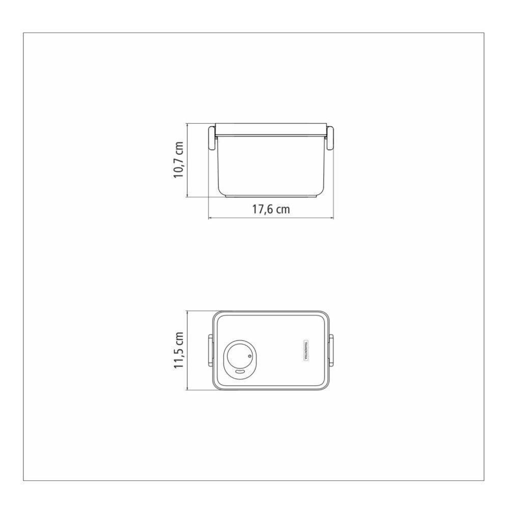 Pote Organizador De Geladeira 0,9l Organizzare Com Controle De Umidade Tramontina 61820-090 - 4
