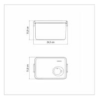 Pote Organizador De Geladeira 2,8l Organizzare Com Controle De Umidade Tramontina 61820-280