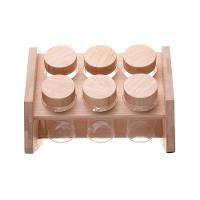 Conjunto 6 Potes Em Vidro Com Tampa De Rosca E Suporte De Bambu Wolff - 3