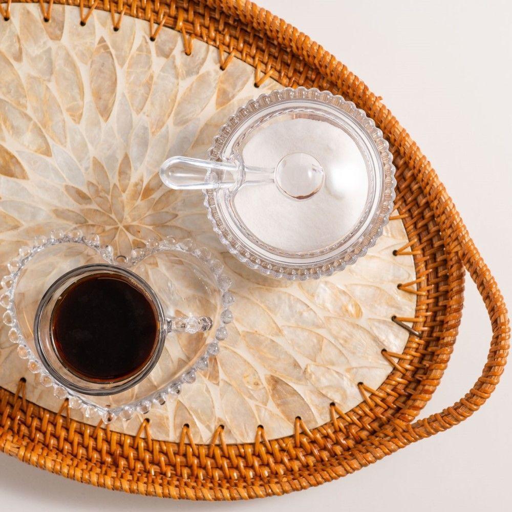 Kit Queijeira + Manteigueira + Meleira + Açucareiro De Cristal Pearl Wolff - 9