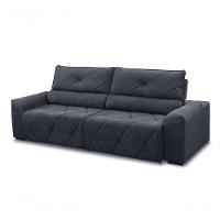 Sofá 4 Lugares 2,50m Retrátil E Reclinável Houston - Coliseu Cor:chumbo - 1