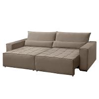 Sofa 4 Lugares 2,40m Retrátil E Reclinável Nepal - Coliseu Cor:bege - 2