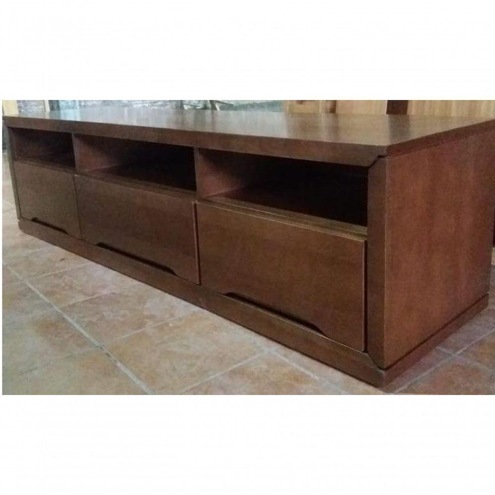 Rack Raízes 1,70 X 55 X 50 - Madeira Maciça - Móveis De Gramado - Castanho - 3