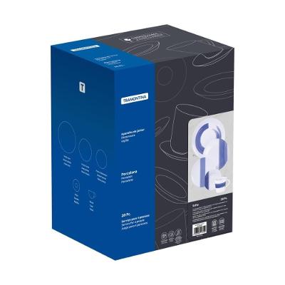 Aparelho De Jantar Tramontina Soho Em Porcelana Decorada 20 Peças